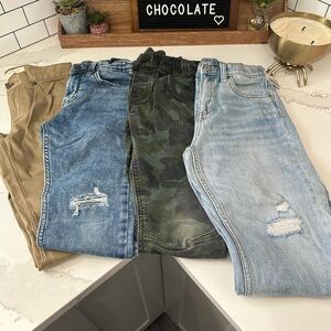 Bundle of 4 pairs of boys size 8 jeans